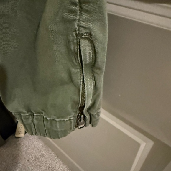 Olive Green Utility Pants - Picture 3 of 4